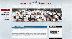 Desktop Screenshot of parentsacrossamerica.org